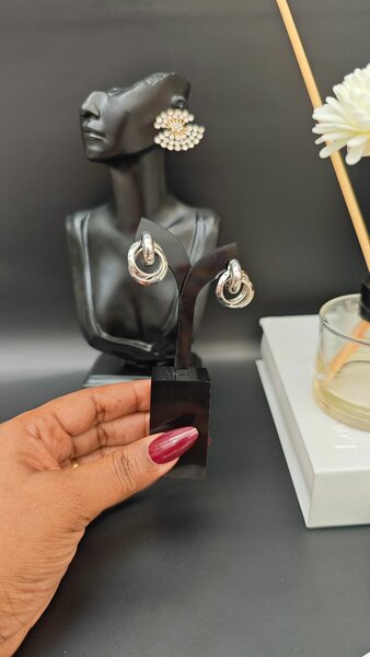 Boucles d'oreilles en argent élégantes