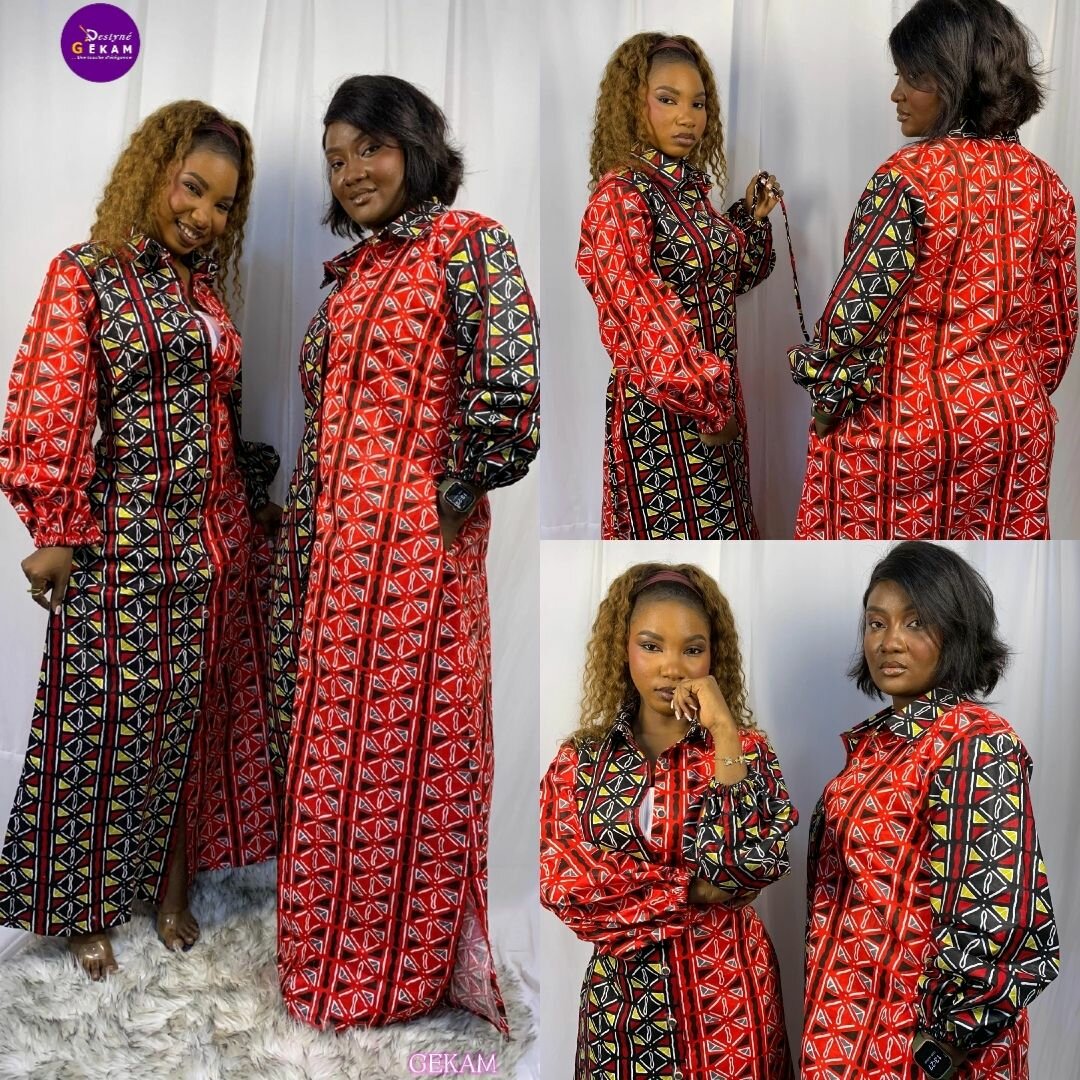 Robe longue imprimée