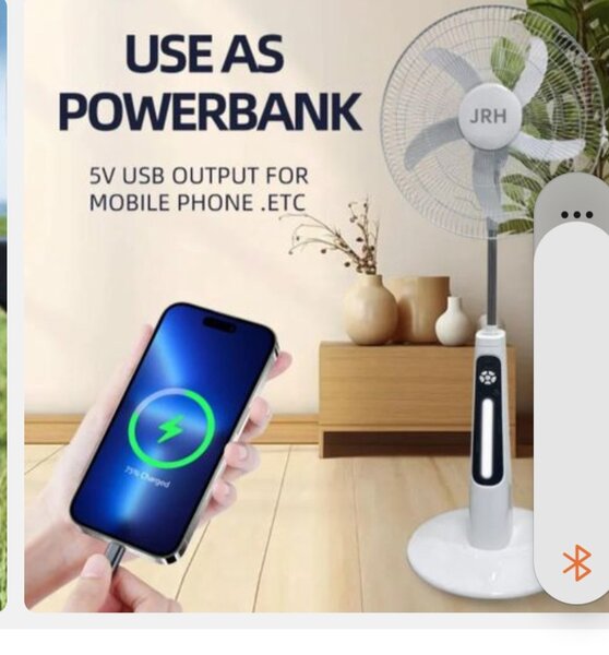 Ventilateur solaire JRH avec télécommande