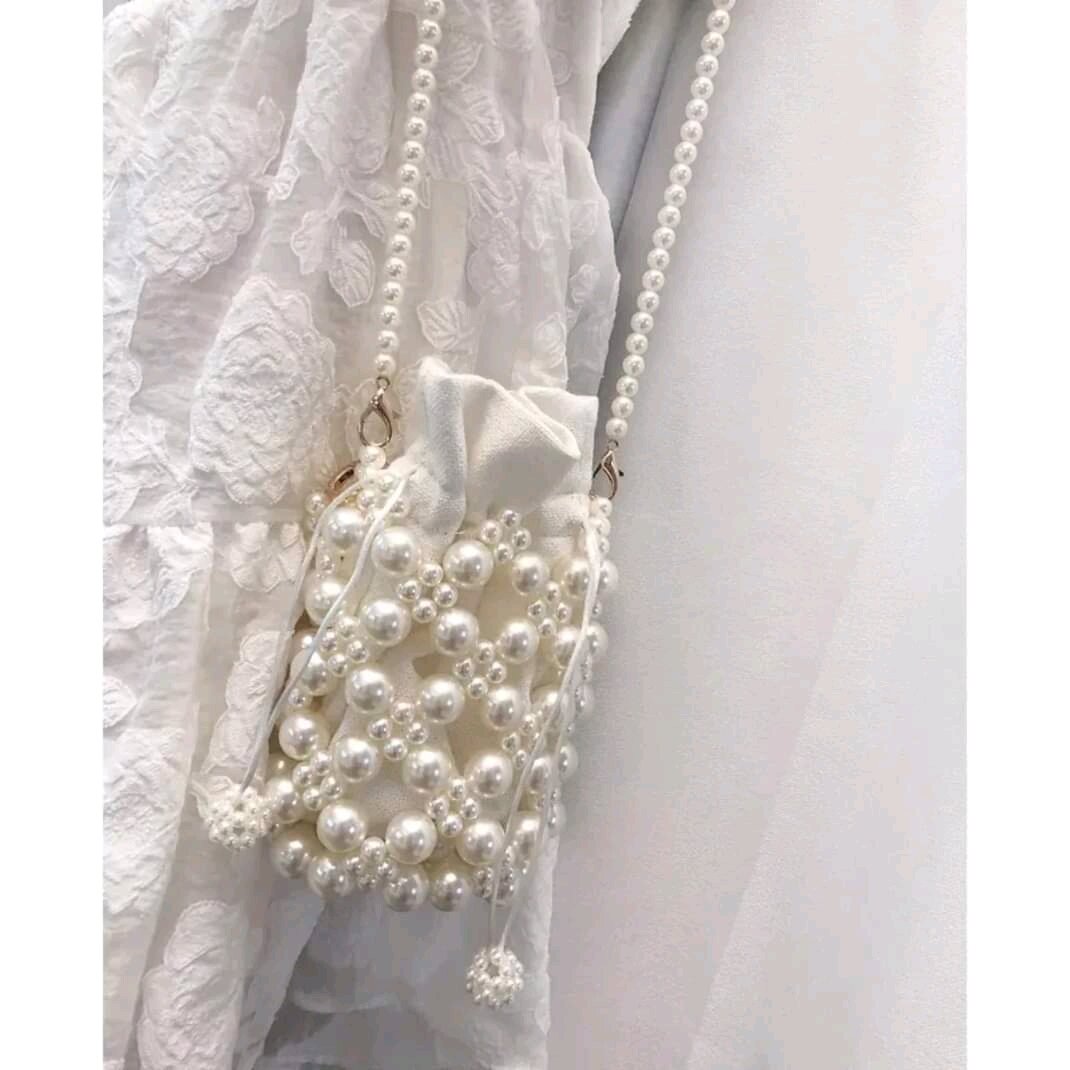 Sac à bandoulière perlé