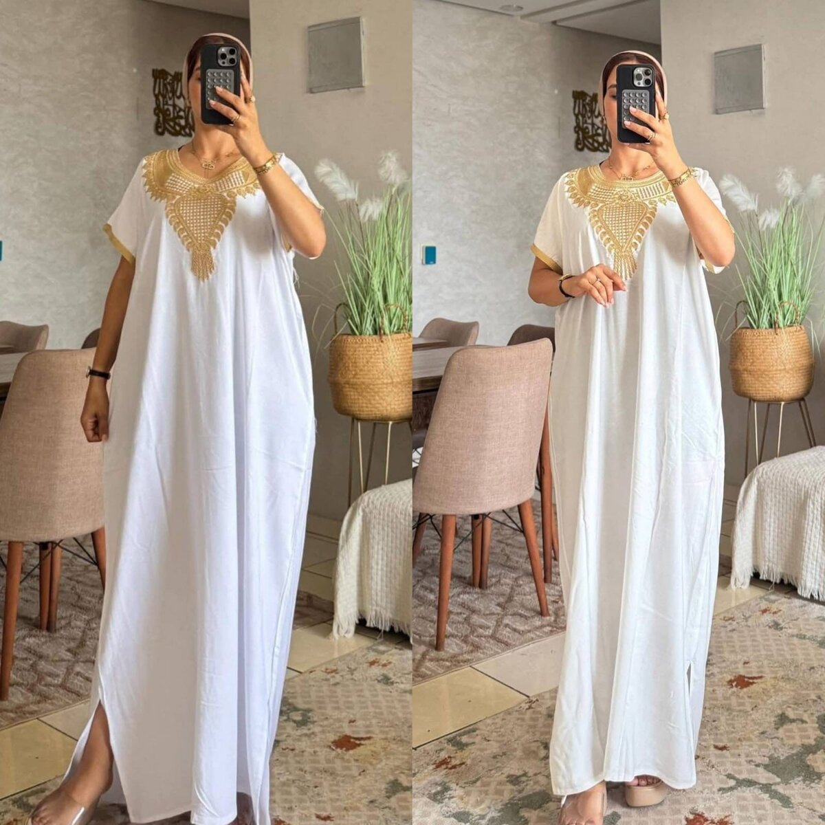 Boubou marocain avec broderie