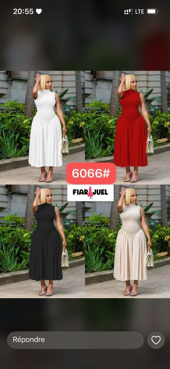 Robe élégante longue femme