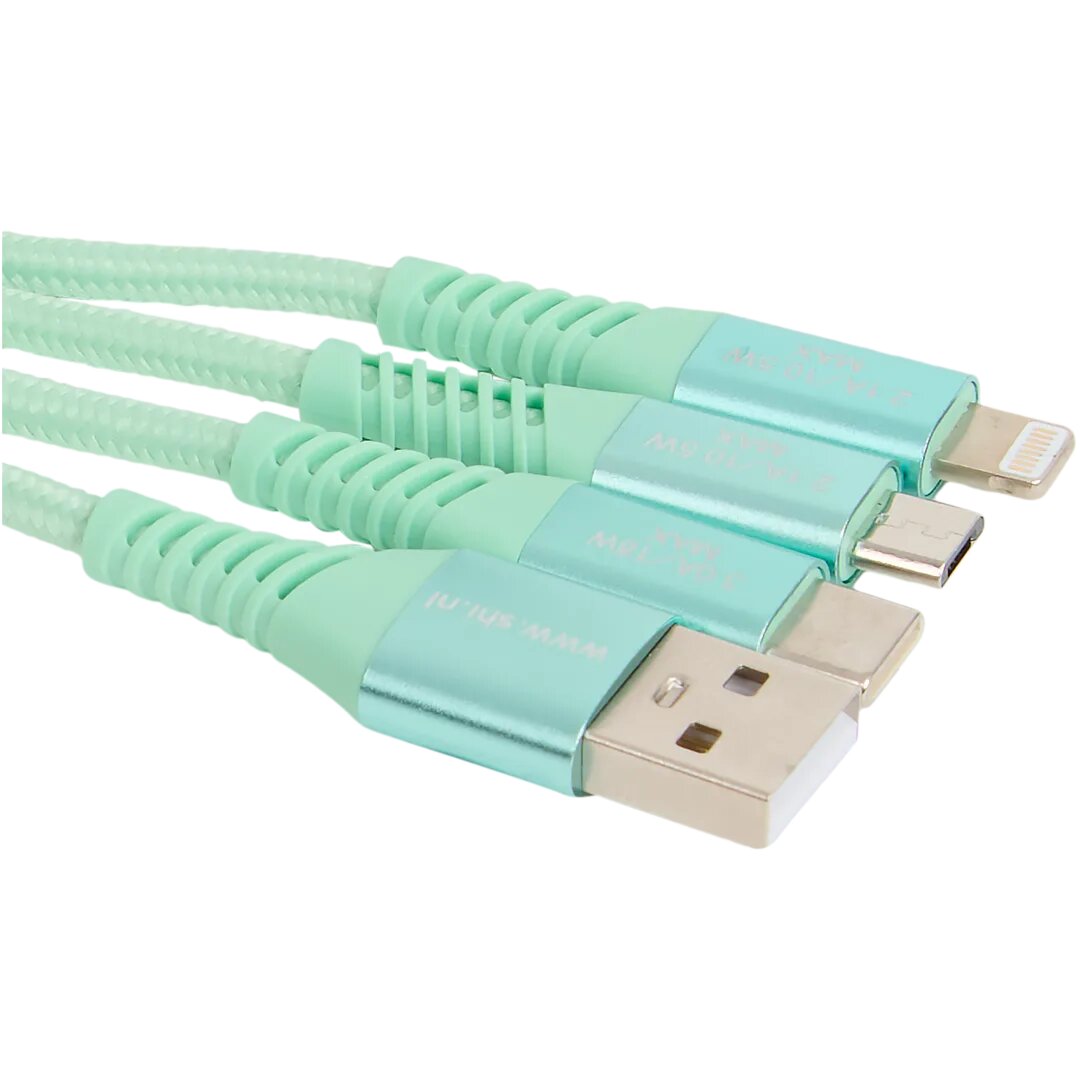 Câble USB 3-en-1 Multiprise