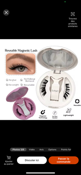 Pince à faux cirls réutilisabl