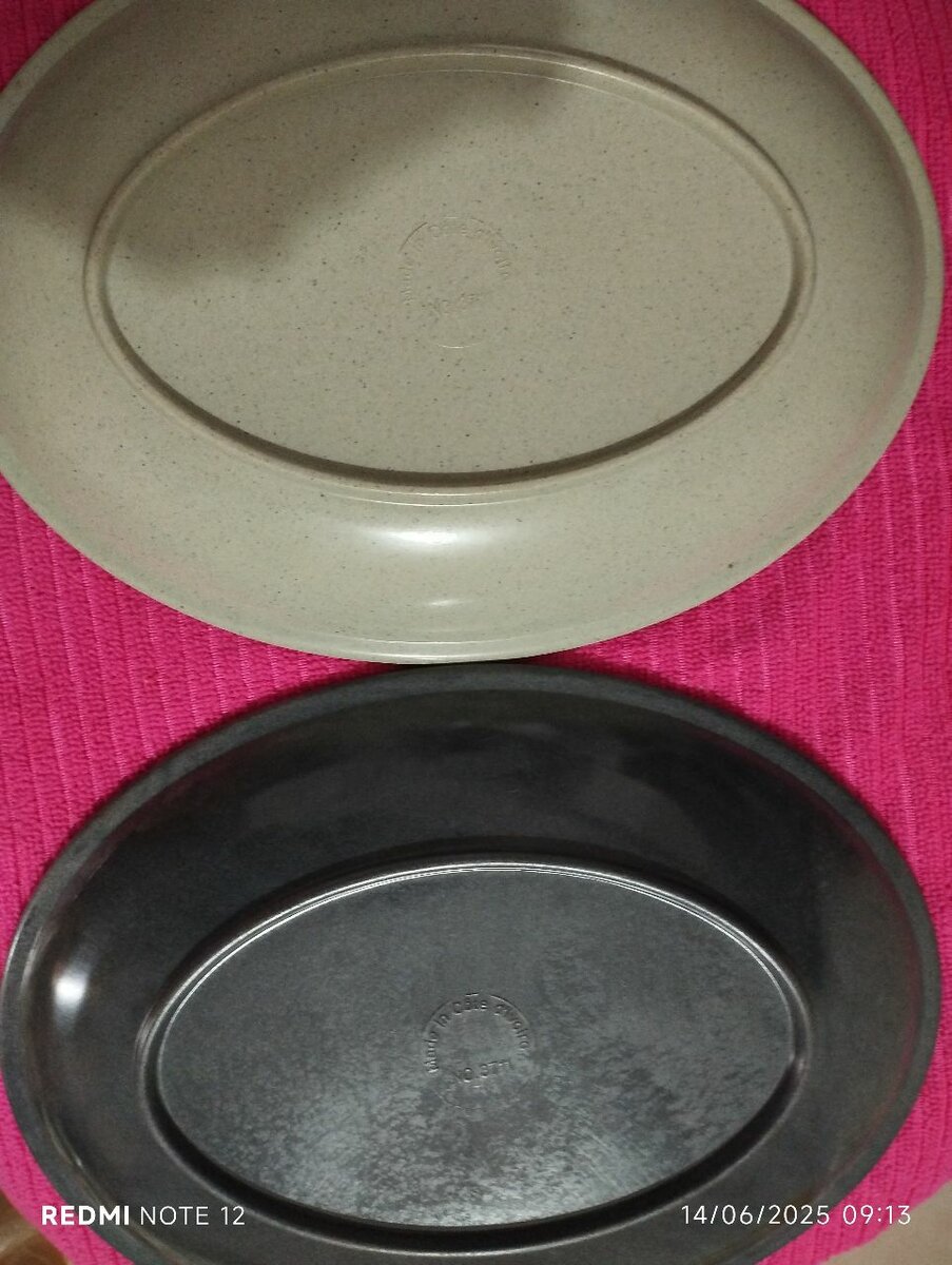 Assiettes ovales élégantes