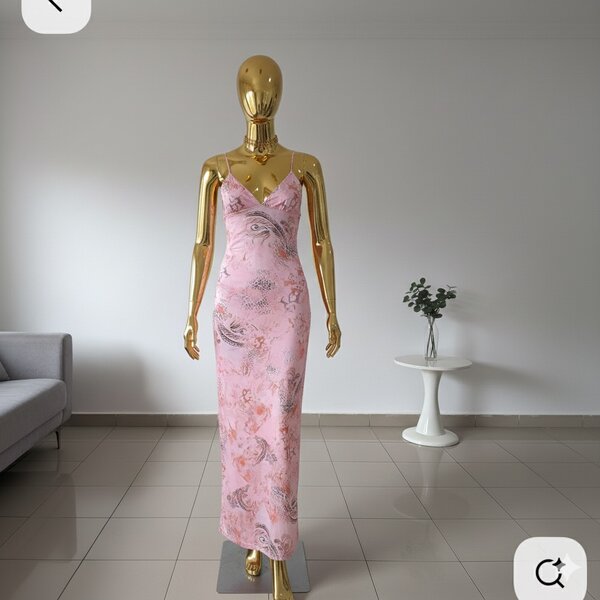 Robe longue à fleurs sexy