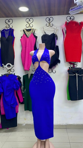 Robe élégante soirée strass