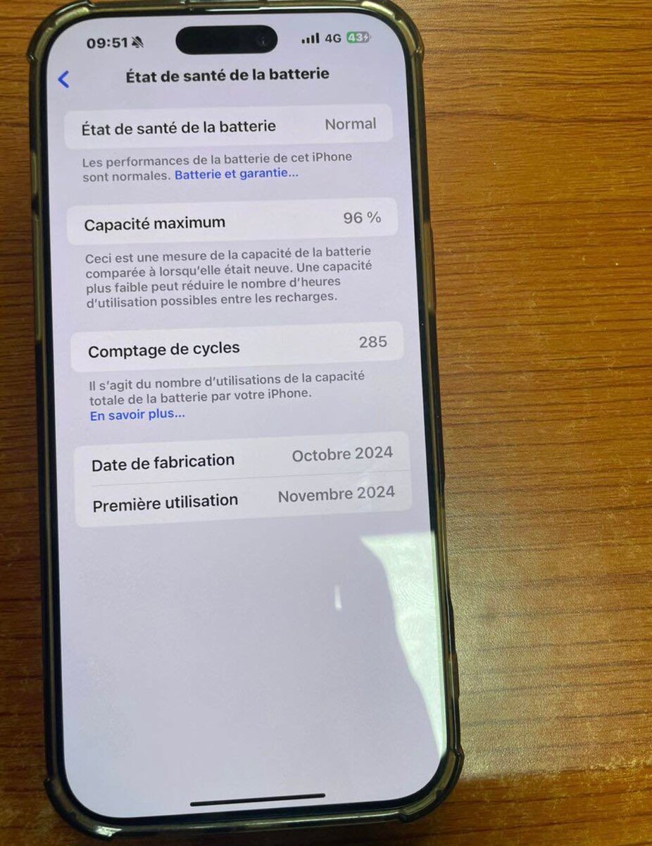 iPhone 16Pro Max Noir 256GB