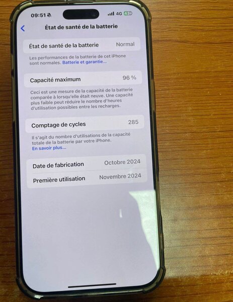 iPhone 16Pro Max Noir 256GB