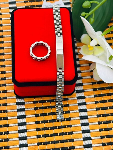 Bracelet et Bague en Acier