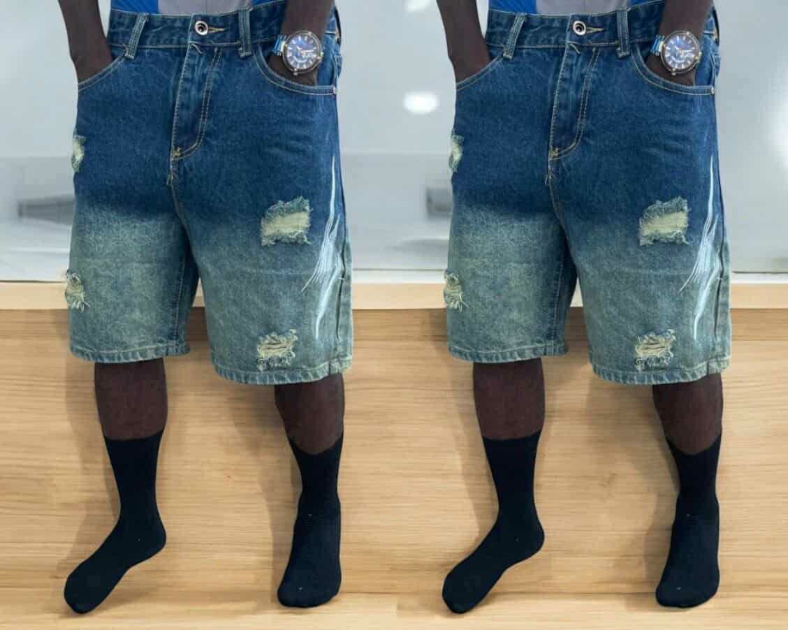 Bermudas en denim décontracté