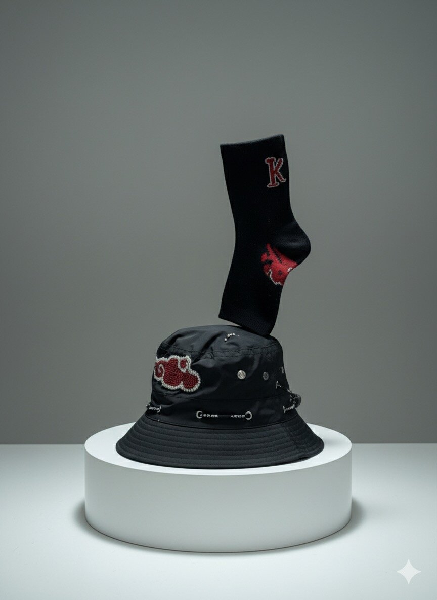 Chapeau Réversible et Chaussettes