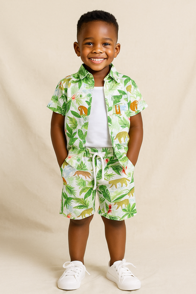 Ensemble floral pour garçons