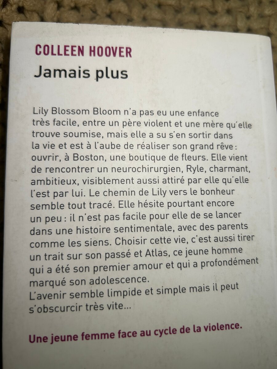 Jamais Plus - Colleen Hoover