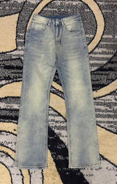 Jeans en denim perlé élégants