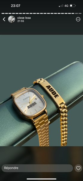 Complet montre et bracelet personnalisée