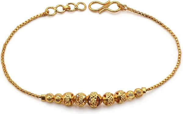 Artificial gold bracelet