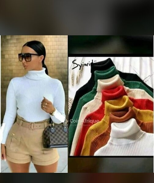 Pulls à col roulé femme élégant