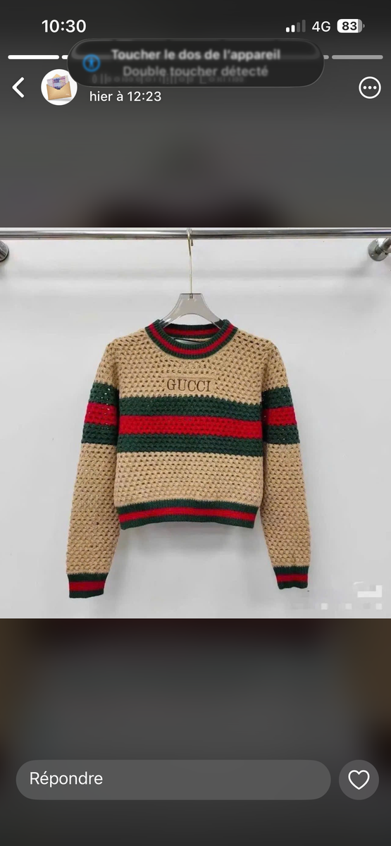 Pull en maille tendance Gucci