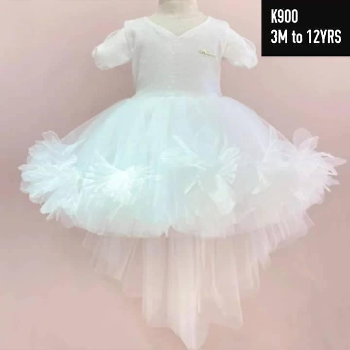 white dress with a full skirt