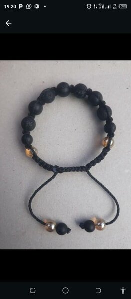 Bracelet tressé noir élégant