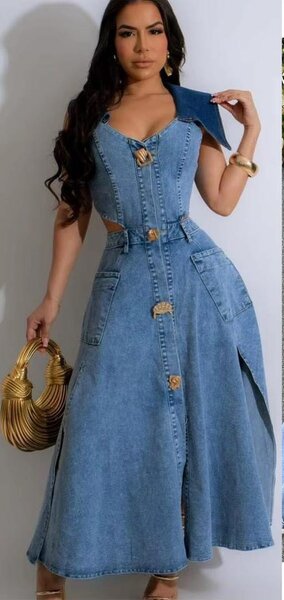 Robe en jean élégante