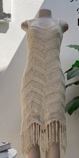 Knitted dress, Zara, beige