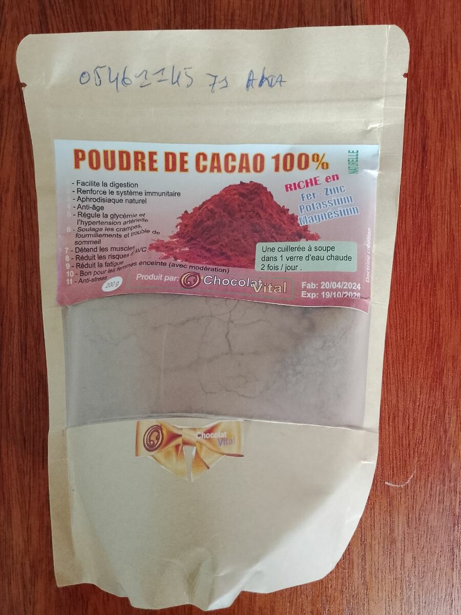 Poudre de Cacao 100%