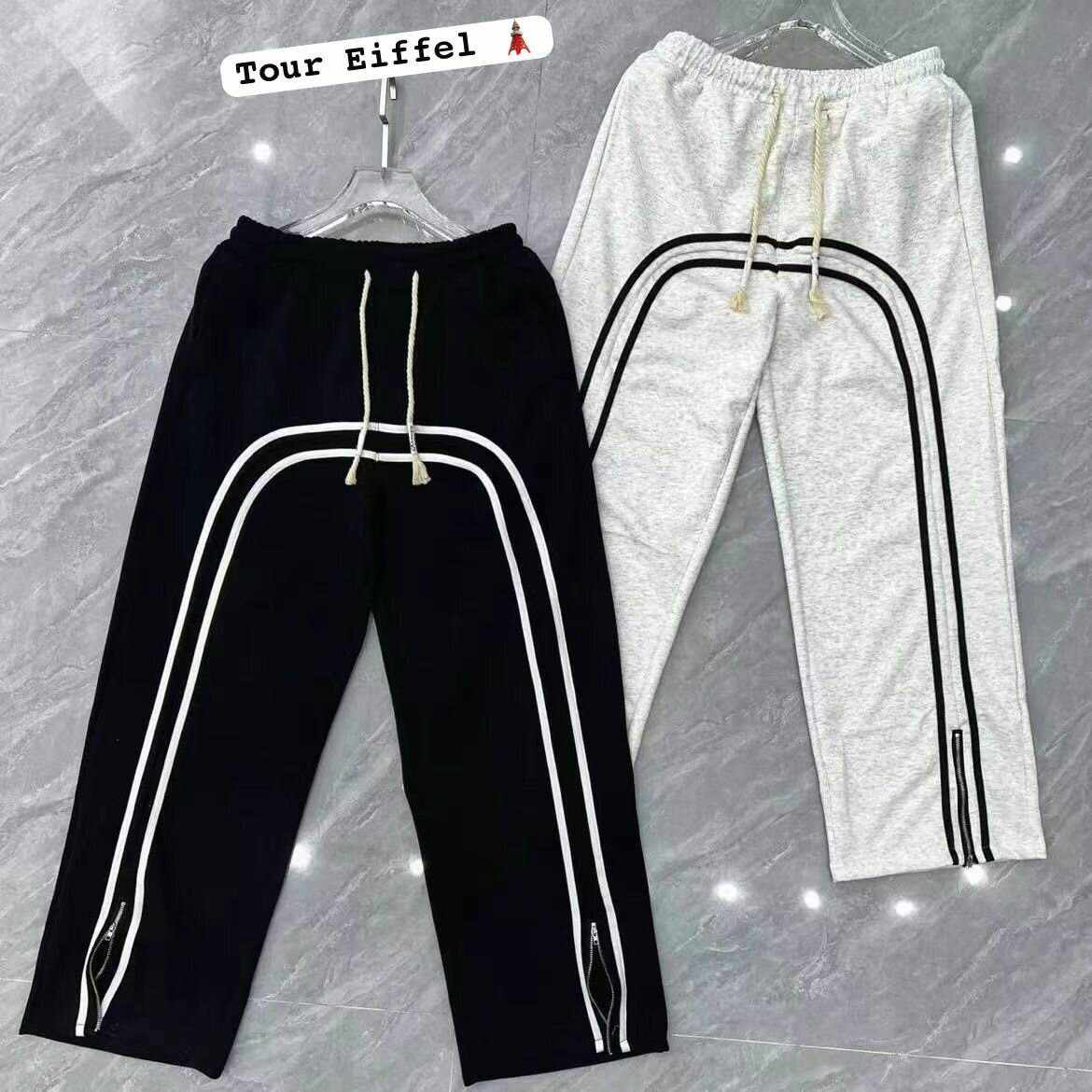 Pantalons de jogging rayés