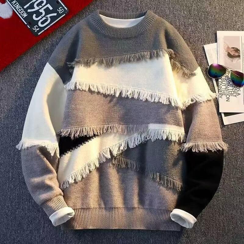 Pull à franges pour homme