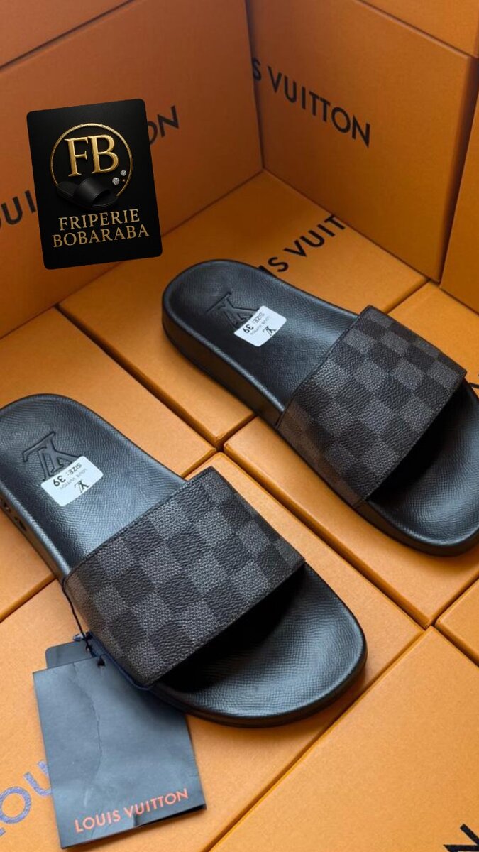 Claquettes luxueuses homme