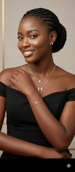 Parure Papillon Dorée