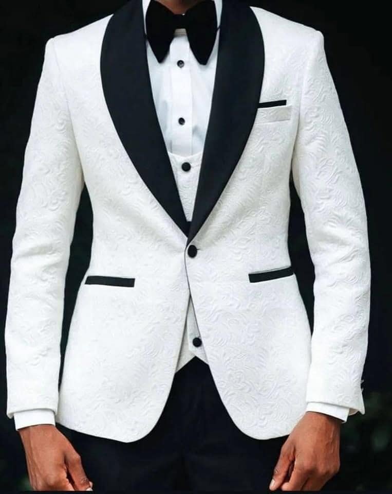 white men's suit