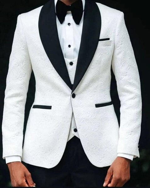 white men's suit