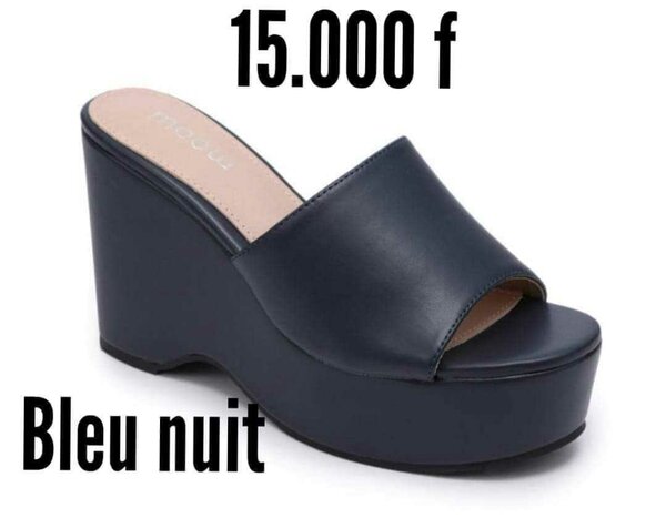 Mules bleu nuit