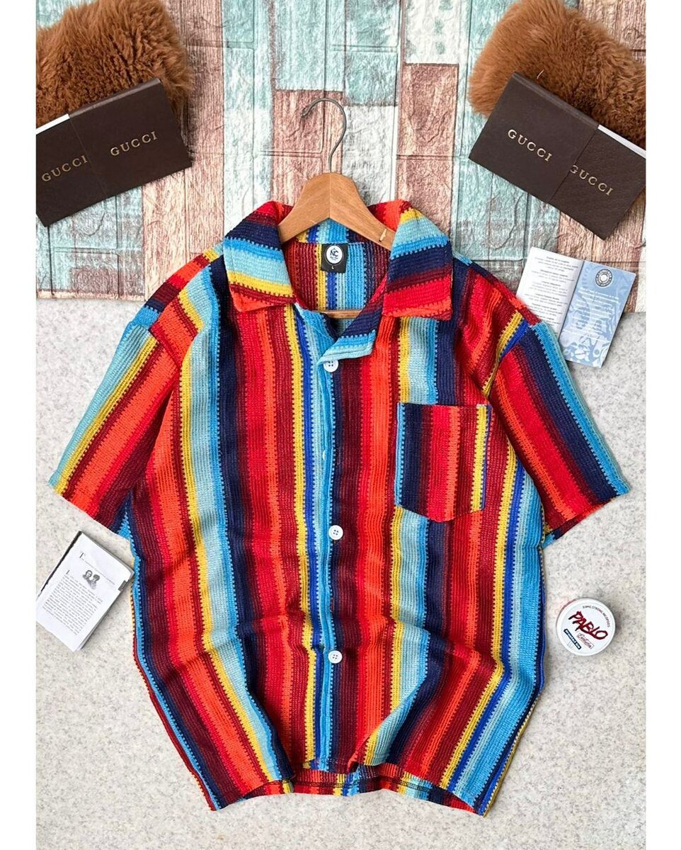 Chemise d'été colorée homme