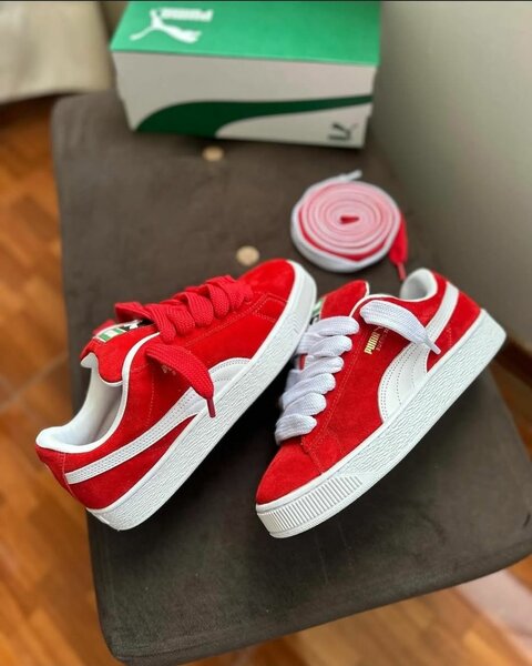 Baskets rouges Puma en daim