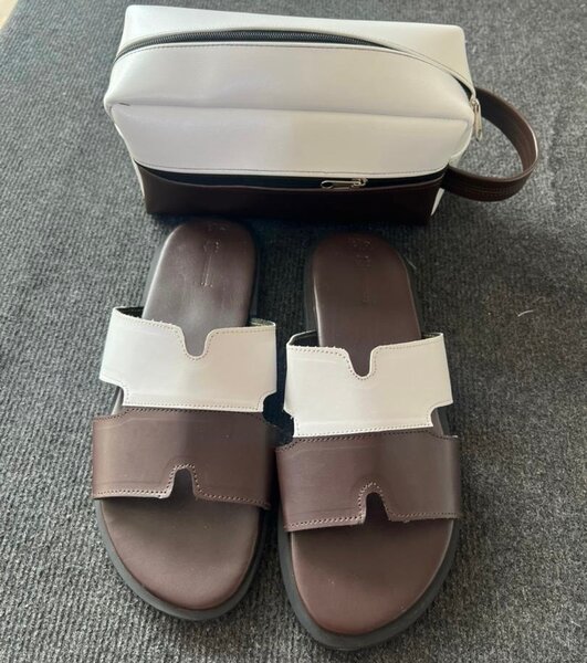 Sandales en cuir élégantes homme