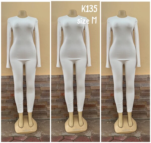 White tight jumpsuit, size M
