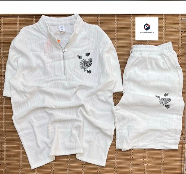 Ensemble de jogging blanc floral