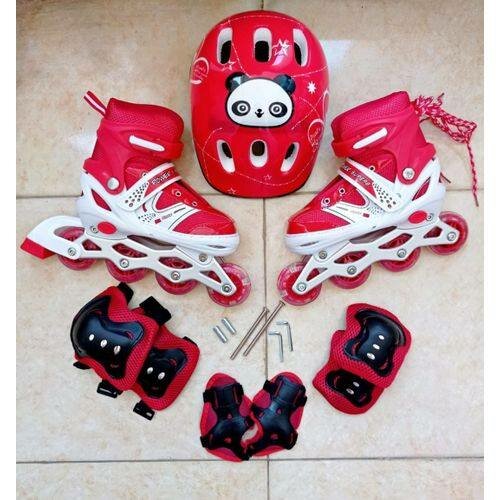 Kit de Roller Enfant avec Casque et Protections