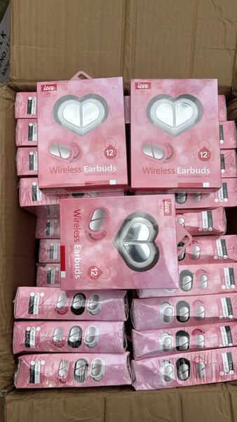 Heart-Shaped Wireless Earbuds