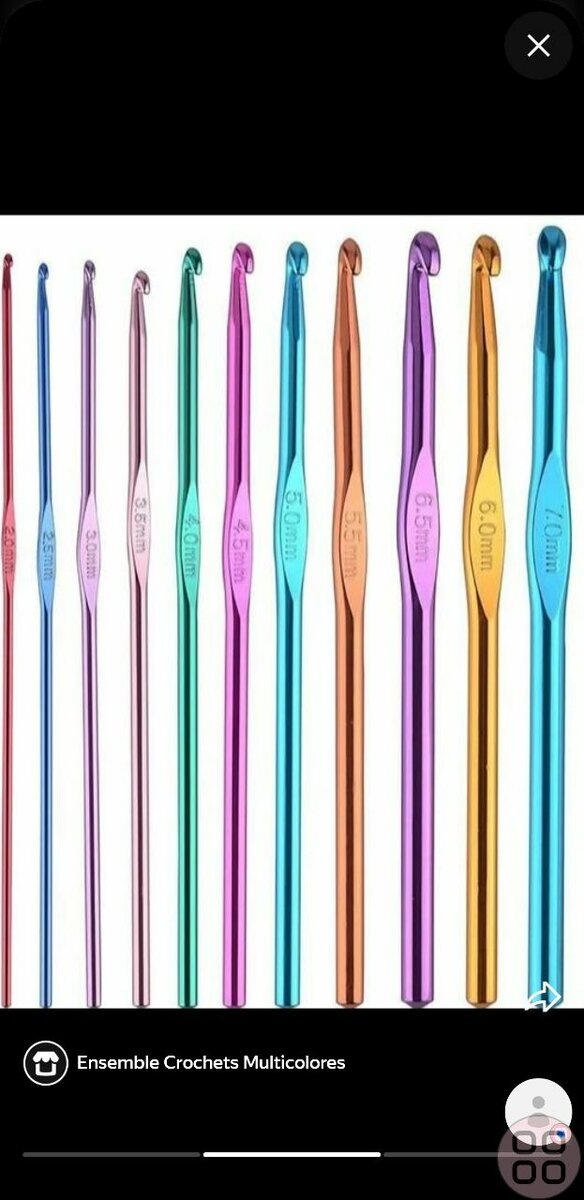 Colorful Crochet Hook Set