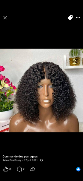 Perruque Bouclée Naturelle