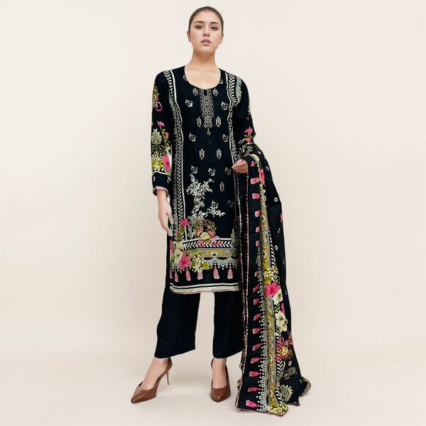 Linen full black