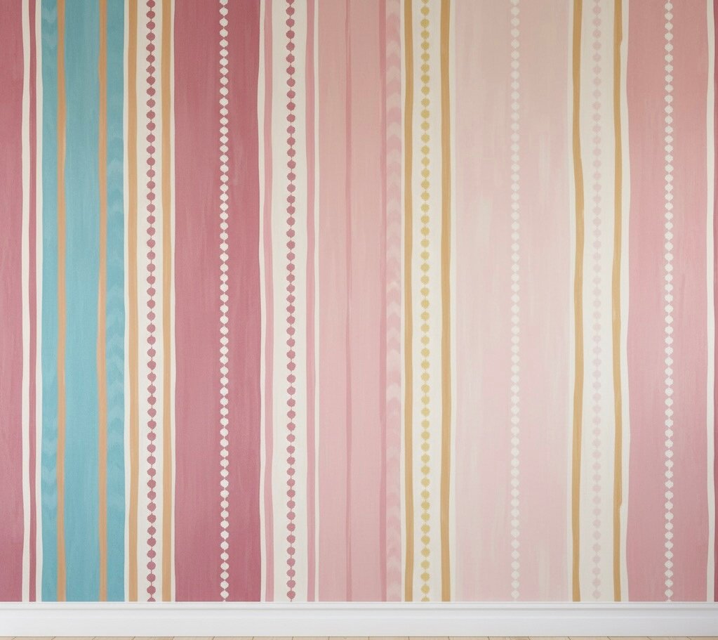 Papier peint coloré rayé