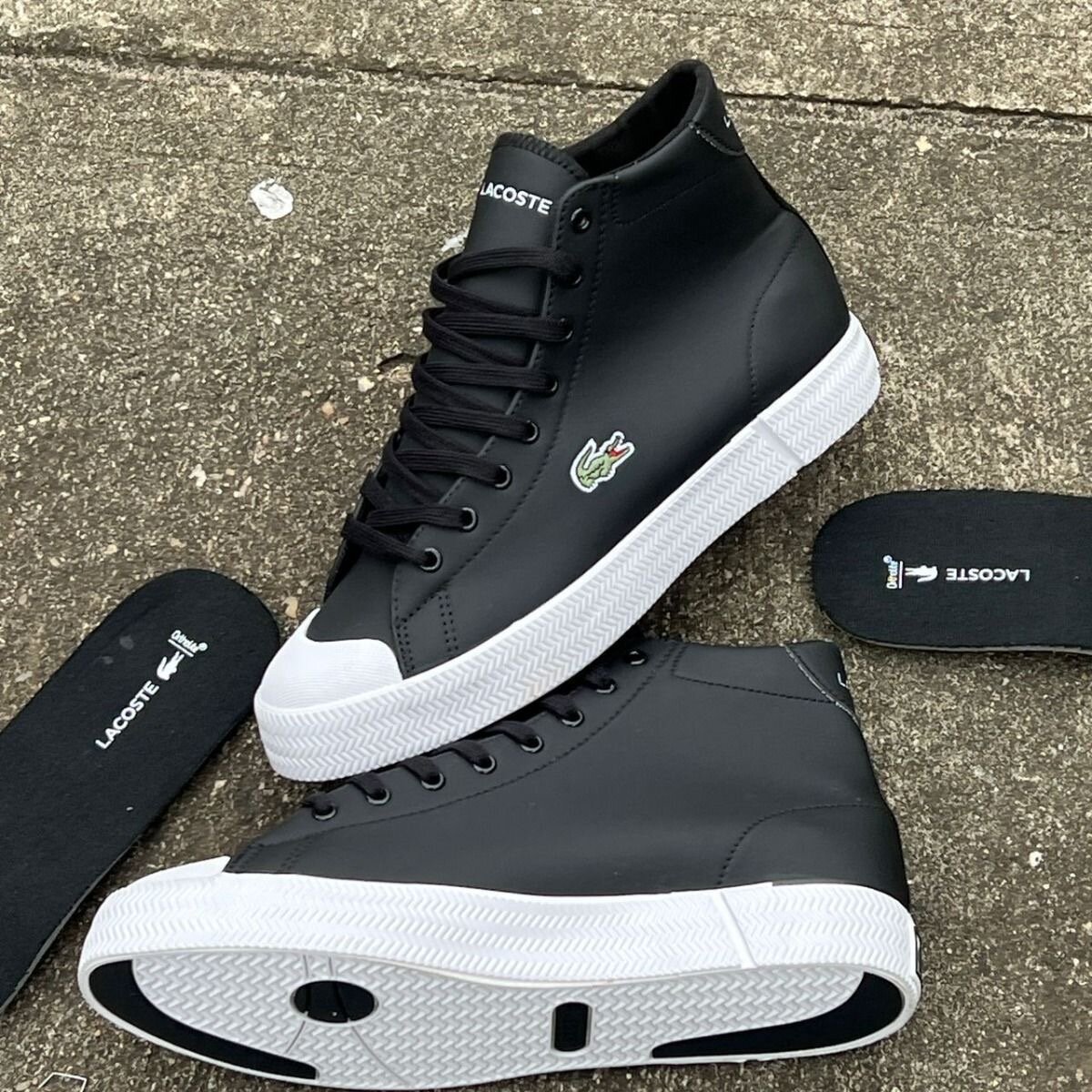 Baskets montantes Lacoste noires