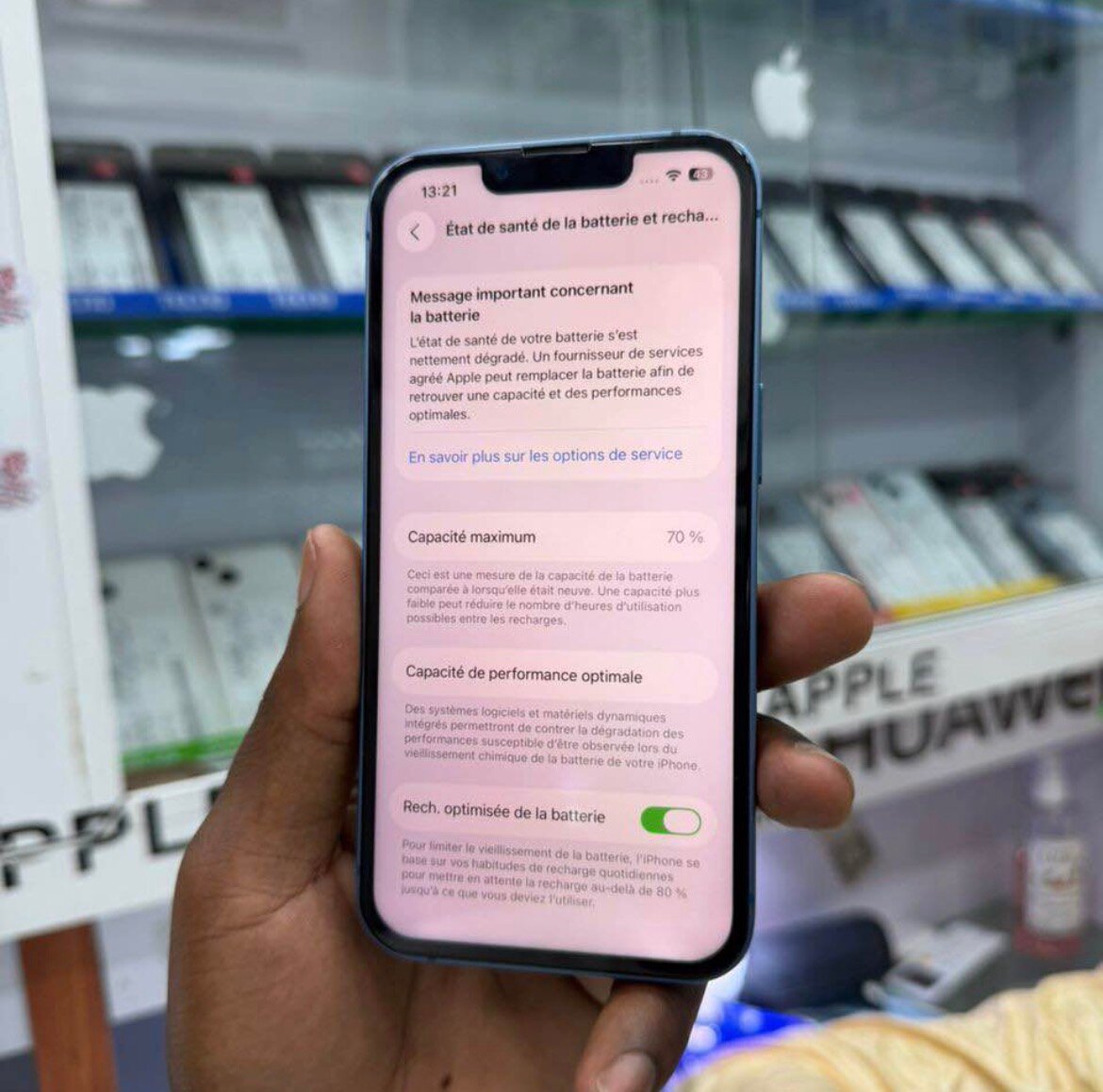 iPhone Bleu 64Go Reconditionné