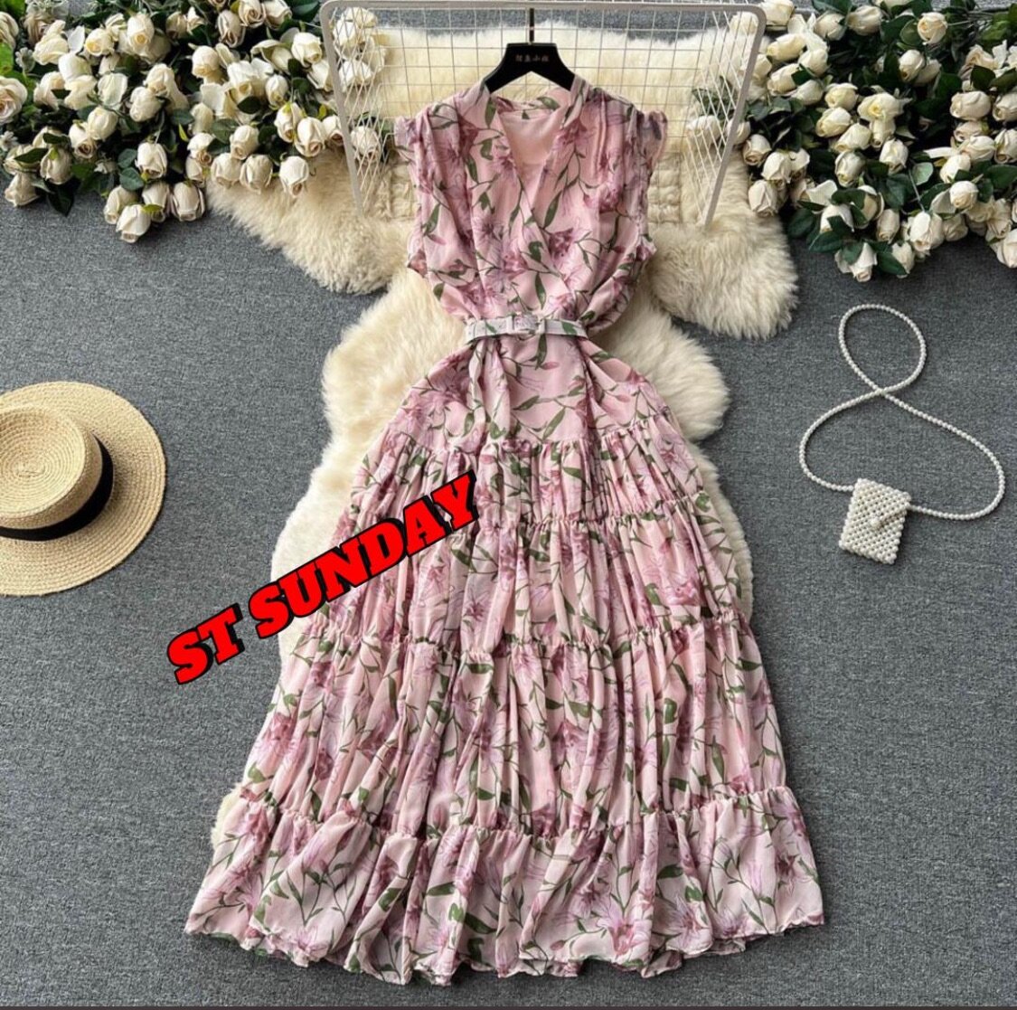 Robe Longue Florale Élégante