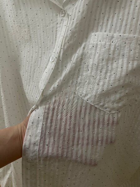 рубашка со стразами